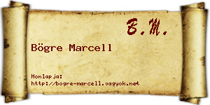 Bögre Marcell névjegykártya