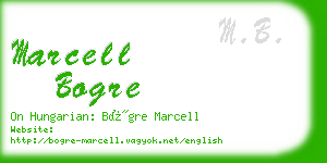 marcell bogre business card